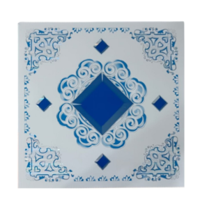 LAMINA DE CIELO RASO PVC 603X603 FY03 DIAMANTE AZUL