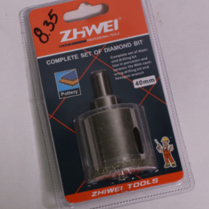 COPA SACABOCADO DIAMENTADA PARA AZULEJO 40MM ZHWEI