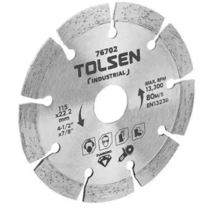 DISCO DIAMANTE SEGMENTADO 7" BASICO TOLSEN 76715
