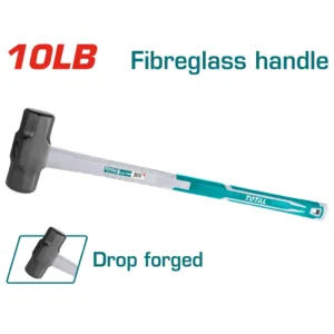 MARTILLO DEMOLEDOR 10 LBS #45 MANGO DE FIBRA DE VIDRIO TOTAL THT750416
