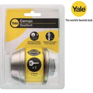 CERRADURA 1 CILINDRO PLATEADA YALE 0008947