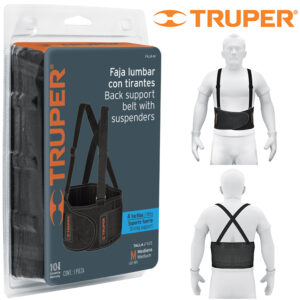 FAJA LUMBAR CON TIRANTES MEDIANA TRUPER 14237