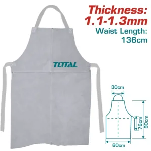 DELANTAL DE CUERO 82X51CM POLIETILENO TOTAL TSPWA01