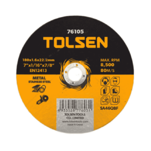 DISCO CORTE METAL 7" TOLSEN 76105