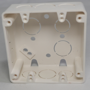 CAJA/CAJILLA ELECTRICA 4X4 1/2" PLASTICA BLANCA