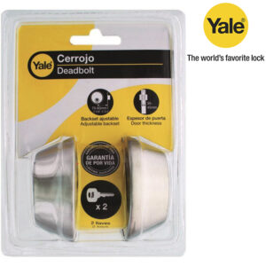CERRADURA 2 CILINDRO PLATEADA YALE 0008948