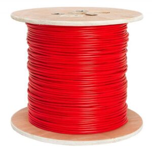 CABLE PARA SISTEMA DE ALARMA DE 18/4 100% COBRE ROJO (POR PIES)