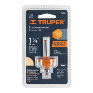BROCA PARA ROUTER REBAJADORA DE ORILLAS 1-1/4 TRUPER 11470