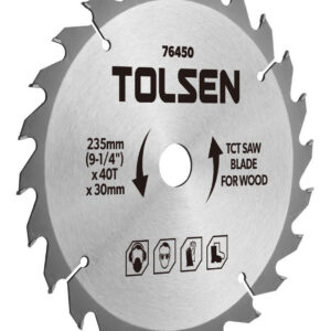 DISCO CORTE MADERA 7-1/4" 24 DIENTES TOLSEN 76430