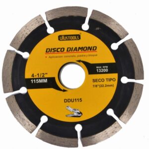 DISCO SEGMENTADO-HUMEDO 4 1/2" PARA CEMENTO 13200RPM DDU115 UYUSTOOLS