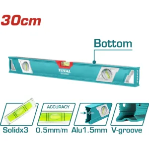 NIVEL DE ALUMINIO 30CM TOTAL TMT23086