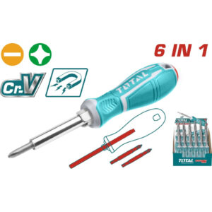 DESTORNILLADOR 6 EN 1 TOTAL THT2506076