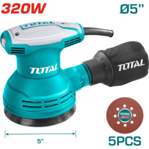 LIJADORA ORBITAL 320W (INCLUYE 5 LIJAS Y 1 BROCHA) TOTAL UTF2031256