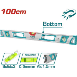NIVEL DE ALUMINIO IMANTADO 100CM TOTAL TMT210086M