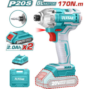 LLAVE DE IMPACTO HEXAGONAL 1/4" 20V (INCLUYE 2 BATERIAS Y 1CARGADOR MALETIN)  TOTAL UTIRLI2017