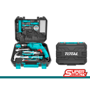 JUEGO DE HERRAMIENTAS 115 PCS CON TALADRO INCLUIDO TOTAL UTHKTHP1152