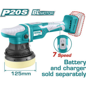 PULIDORA ANGULAR DE 7" 1200W 20V (NO INCLUYE BATERIA NI CARGADOR) TOTAL TAPLI2002