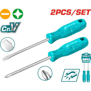 JUEGO DE DESTORNILLADORES PLANO/ESTRELLA TOTAL THTDC250201