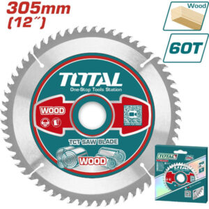 DISCO DE CORTE PARA MADERA 12" 60T TOTAL TAC231923