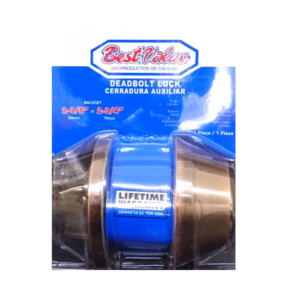 CERRADURA DE BOLT SENCILLA COBRE BEST VALUE C17630