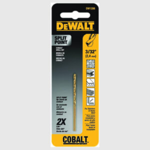 BROCA SPLIT POINT COBALTO 3/32" PARA MADERA Y METAL DEWALT DWA1206