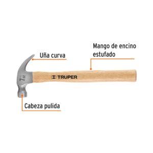 MARTILLO DE MANGO MADERA DE 7OZ TRUPER 16750