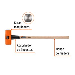 MAZO DE 20LB CON MANGO DE MADERA TRUPER 16516