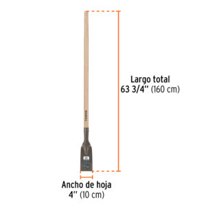 PALA RASPADOR 4" CON MANGO DE MADERA TRUPER 18650